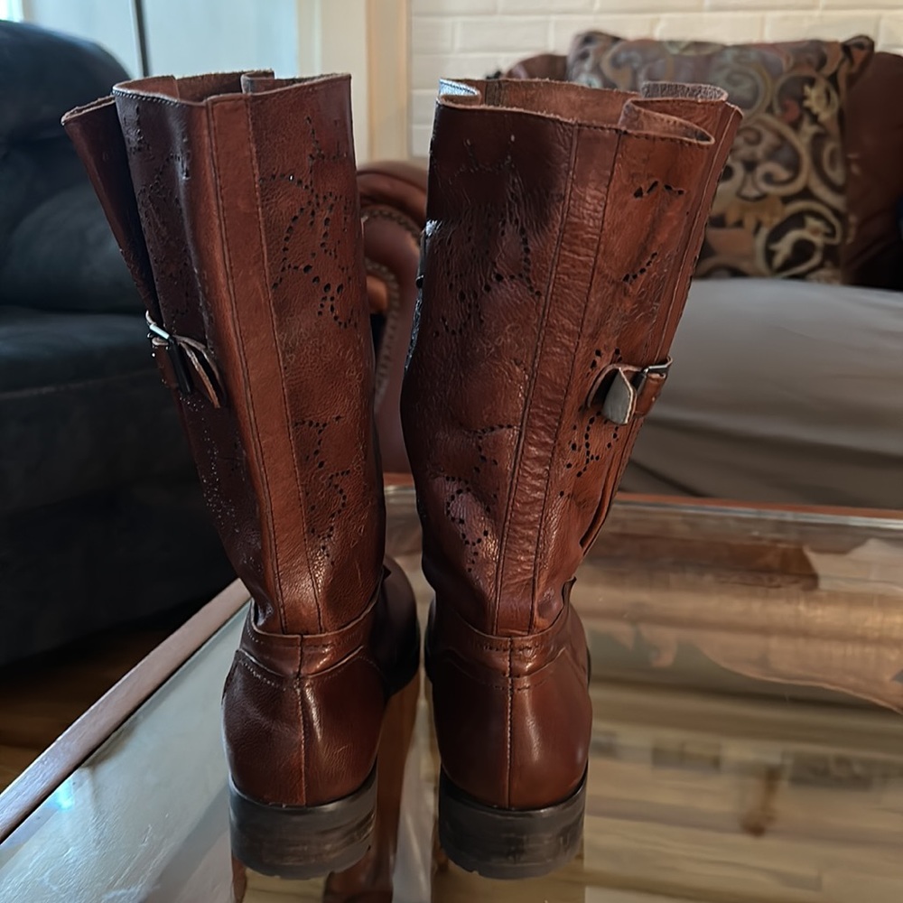 Bacio 61 Prolisso Leather Riding Motorcycle Boots - Picture 3 of 5